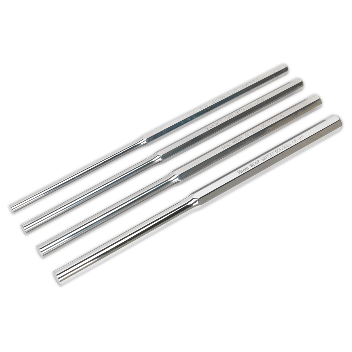 Extra-Long Parallel Pin Punch Set 4pc AK9147