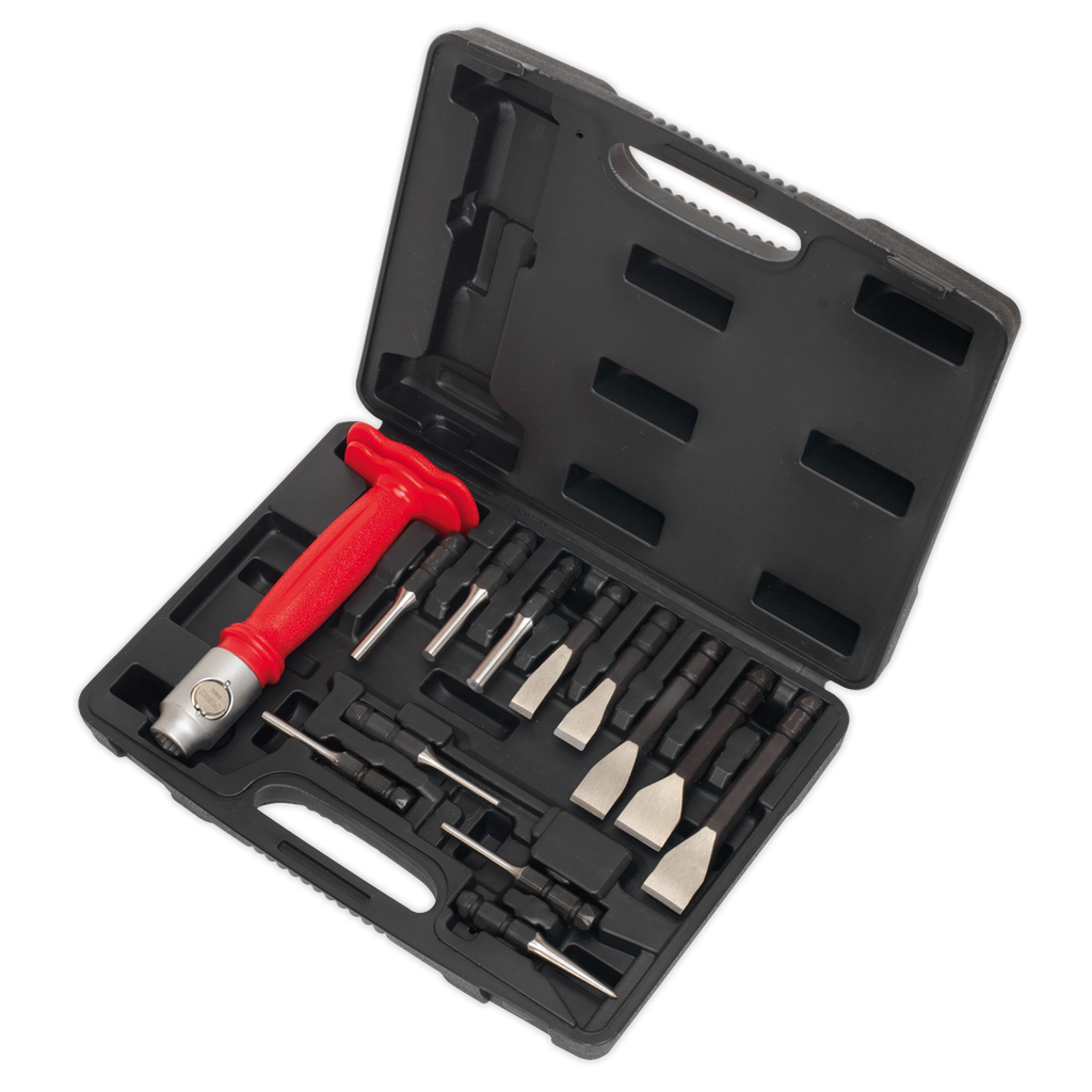 Interchangeable Punch & Chisel Set 13pc AK9215