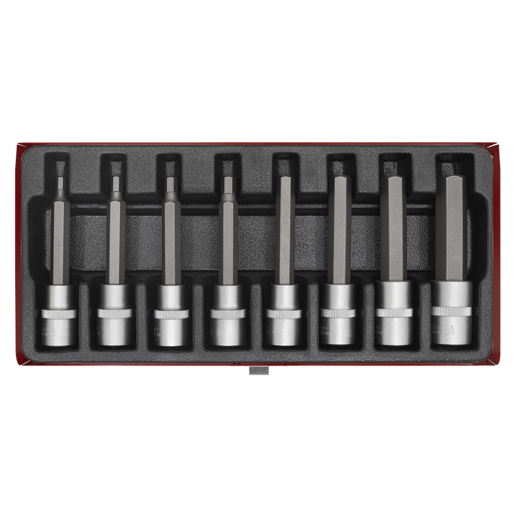 Hex Socket Bit Set 1/2"Sq Drive 8pc AK9310