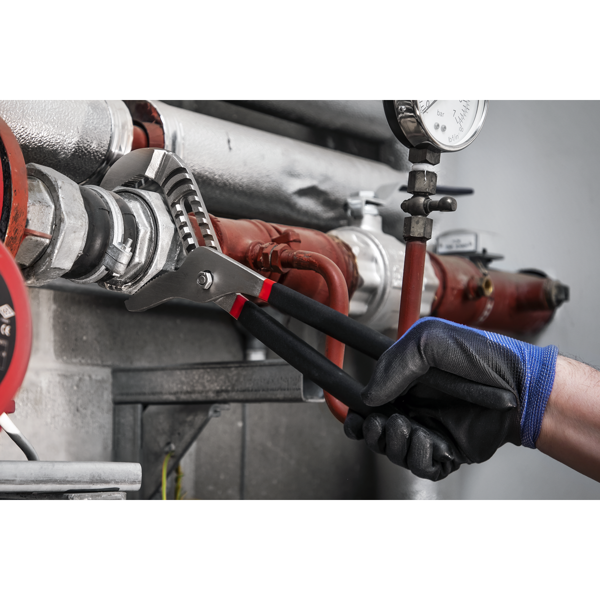 Water Pump Pliers Ni-Fe Finish 400mm AK9370