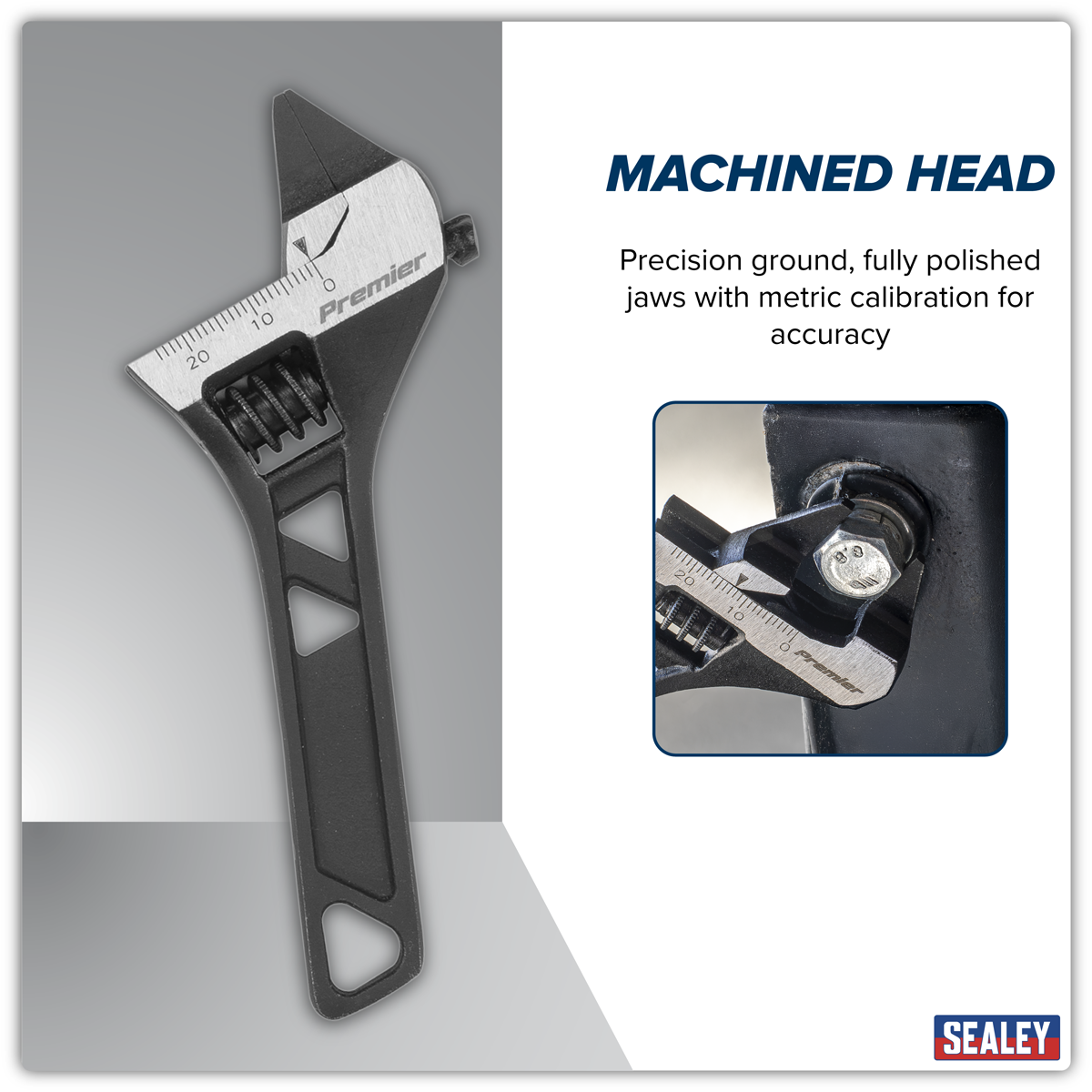 Low Profile Adjustable Wrench 140mm AK9568