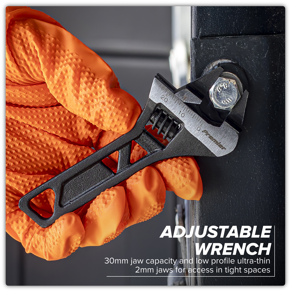 Low Profile Adjustable Wrench 140mm AK9568