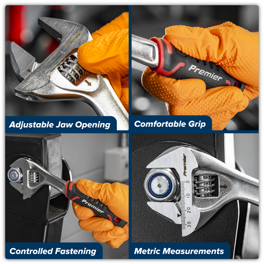 Quick-Action Adjustable Wrench 200mm AK9570