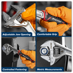 Quick-Action Adjustable Wrench 200mm AK9570