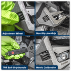 Adjustable Wide Jaw Wrench 150mm AK9573