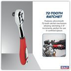 Ratchet Wrench Offset 3/8"Sq Drive AK967