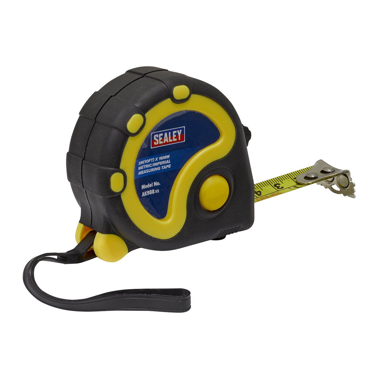 Metric/Imperial Rubber Tape Measure 3m(10ft) x 16mm AK988