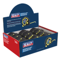 Metric/Imperial Rubber Tape Measure 5m(16ft) x 19mm - Display Box of 12 AK98912