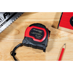 Metric/Imperial Rubber Tape Measure 5m(16ft) x 19mm - Display Box of 12 AK98912