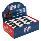 Metric/Imperial Rubber Tape Measure 5m(16ft) x 19mm - Display Box of 12 AK98912