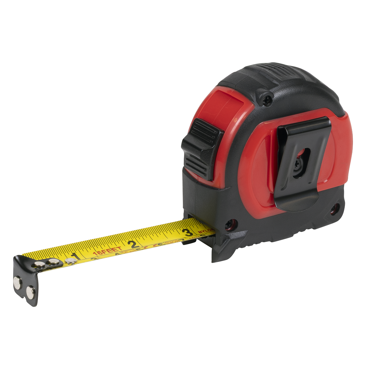 Metric/Imperial Rubber Tape Measure 5m(16ft) x 19mm - Display Box of 12 AK98912