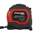 Metric/Imperial Rubber Tape Measure 5m(16ft) x 19mm - Display Box of 12 AK98912