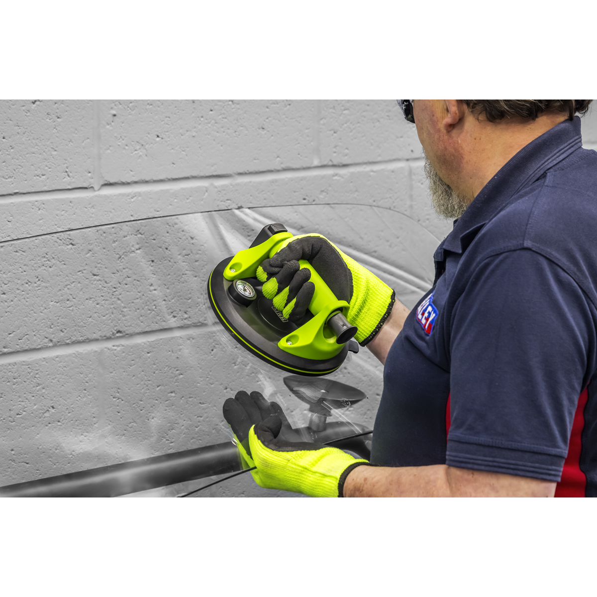 Heavy Lift Suction Cup with Vacuum Grip Pressure Gauge AK9894