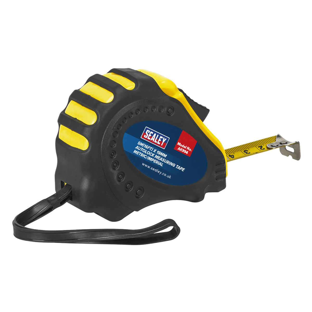 Metric/Imperial Auto Lock Tape Measure 5m(16ft) x 19mm AK994