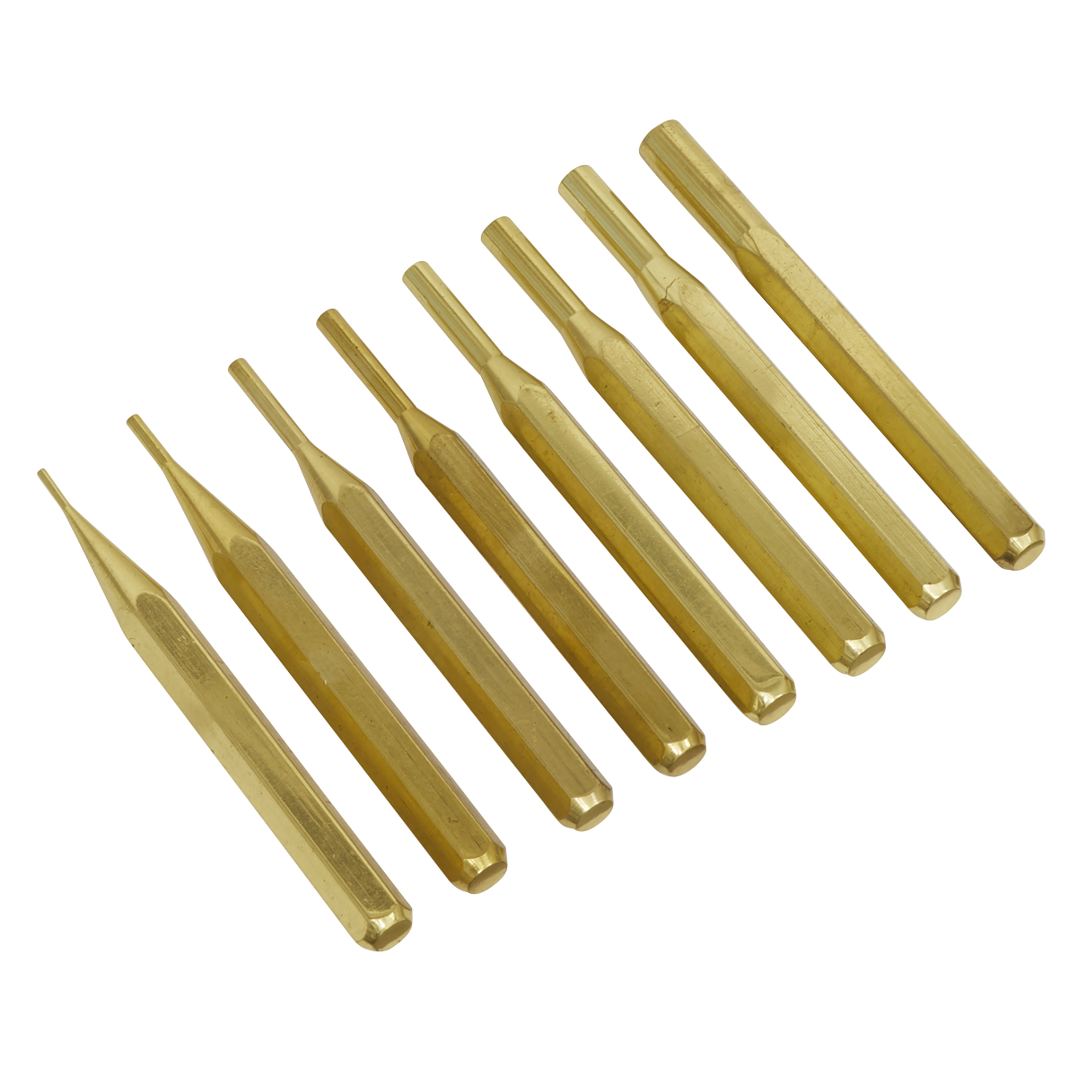 Brass Pin Punch Set 8pc AKB08
