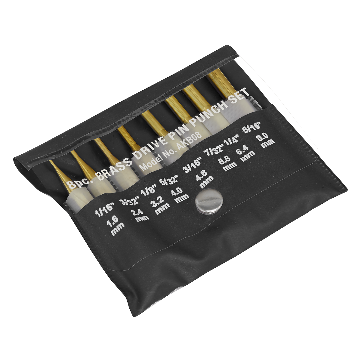 Brass Pin Punch Set 8pc AKB08