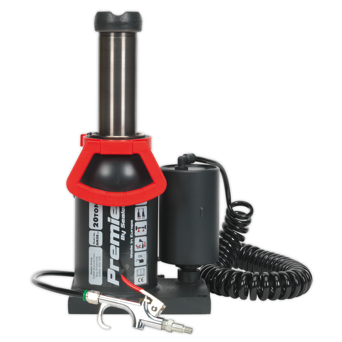 Manual/Air Hydraulic Bottle Jack 20 Tonne AM20