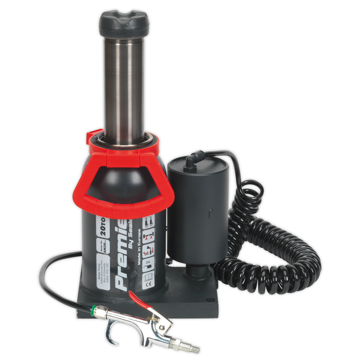 Manual/Air Hydraulic Bottle Jack 20 Tonne AM20