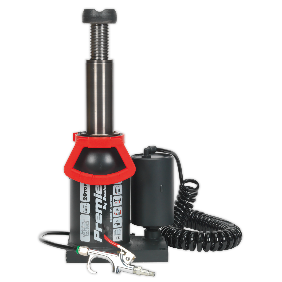 Manual/Air Hydraulic Bottle Jack 20 Tonne AM20