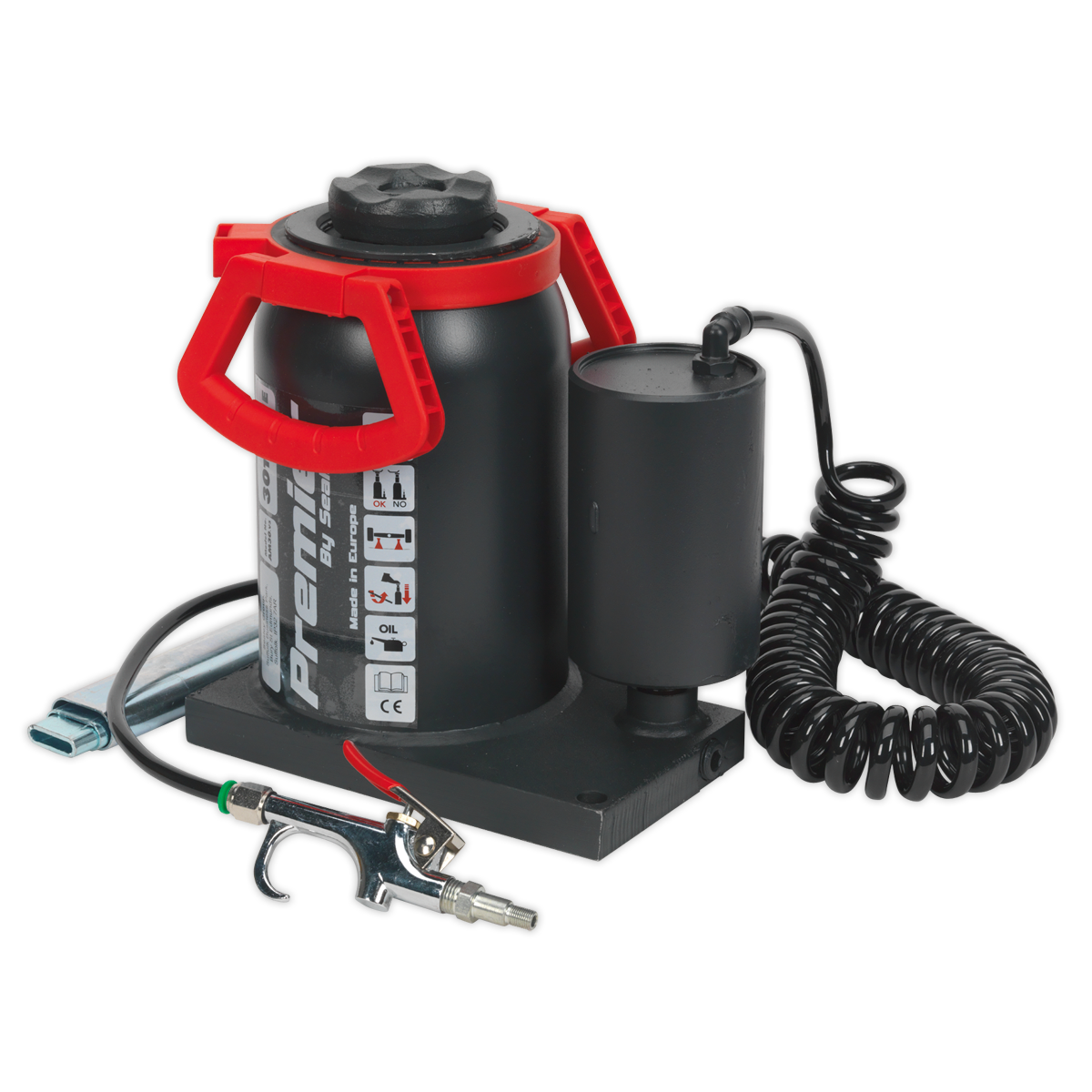 Manual/Air Hydraulic Bottle Jack 30 Tonne AM30
