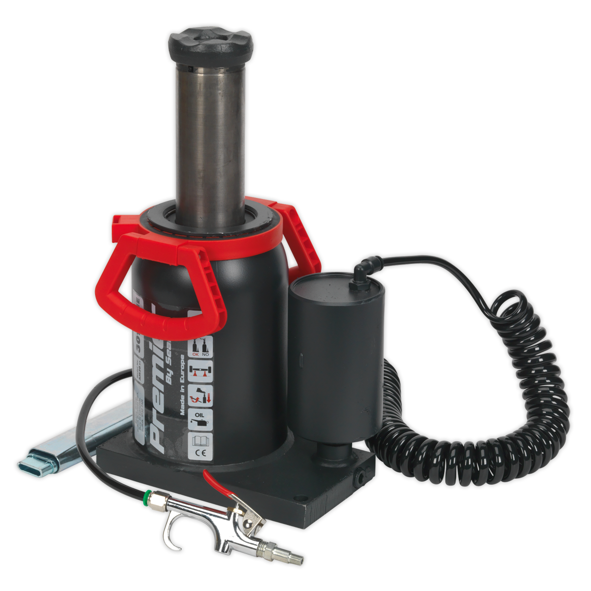 Manual/Air Hydraulic Bottle Jack 30 Tonne AM30