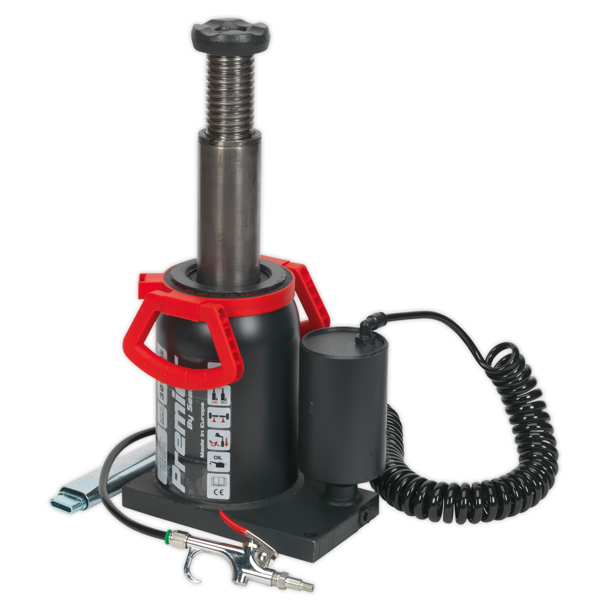 Manual/Air Hydraulic Bottle Jack 30 Tonne AM30