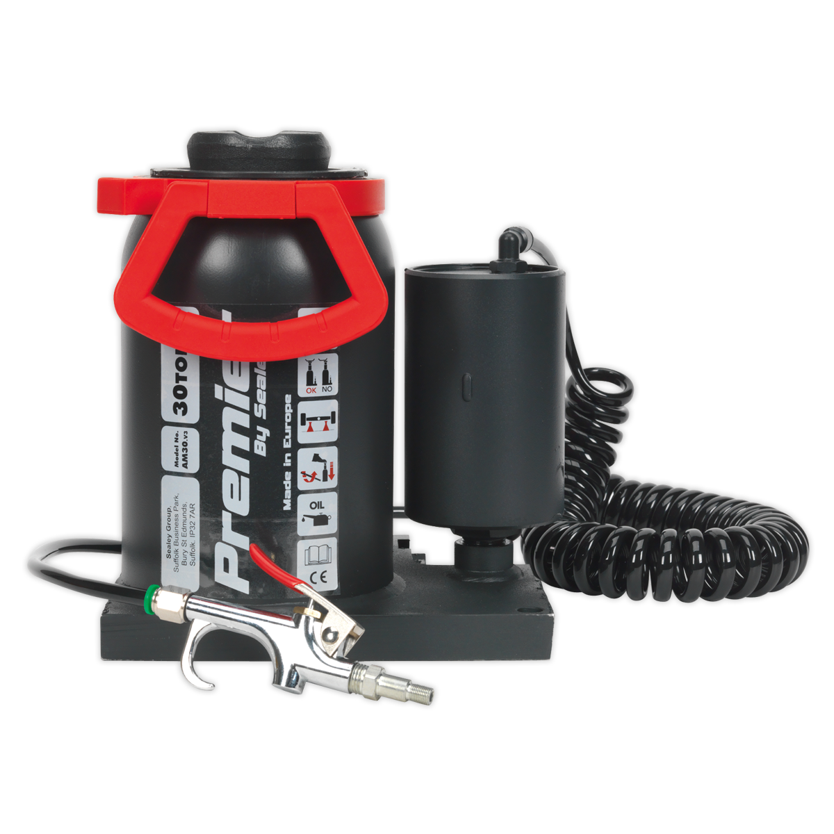 Manual/Air Hydraulic Bottle Jack 30 Tonne AM30