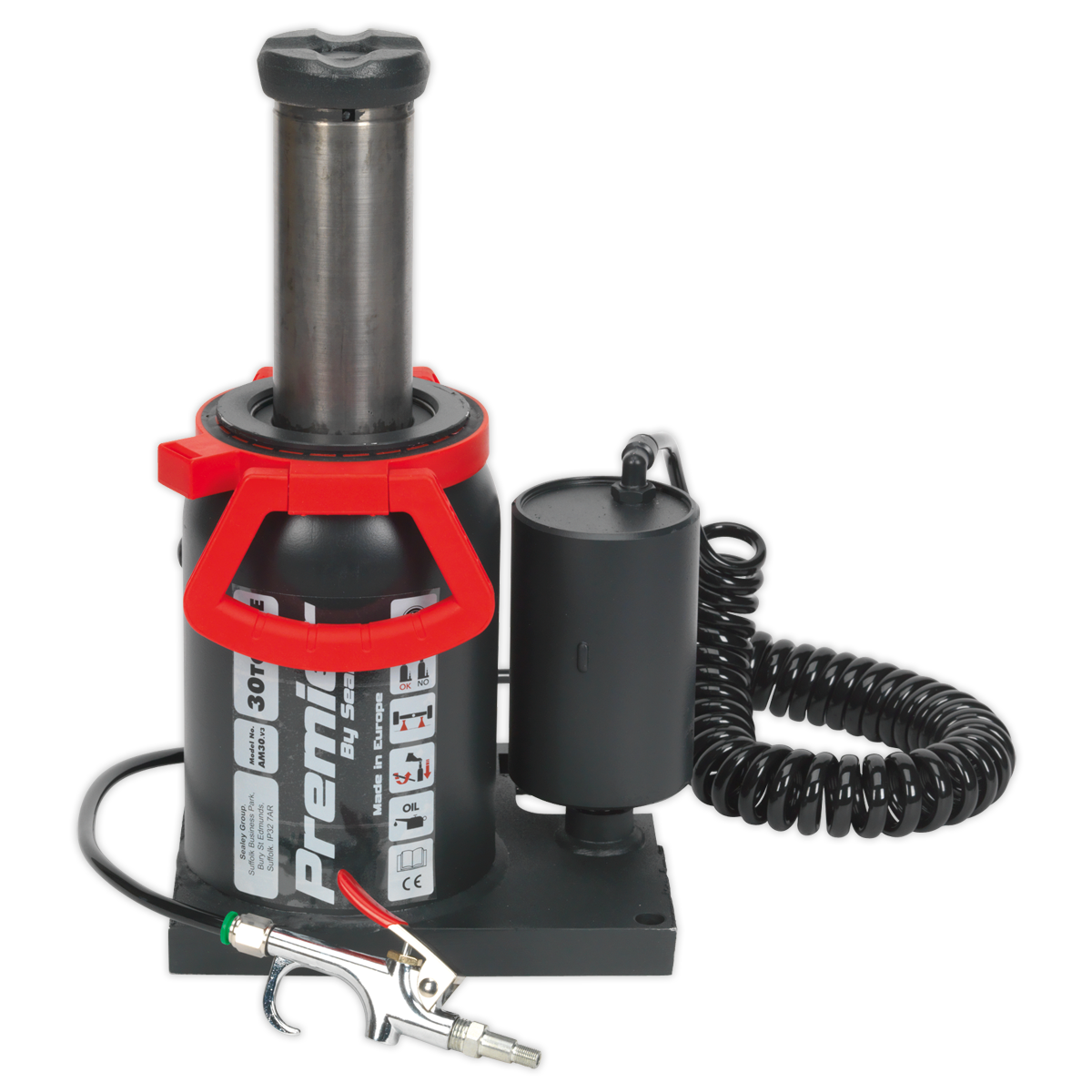 Manual/Air Hydraulic Bottle Jack 30 Tonne AM30