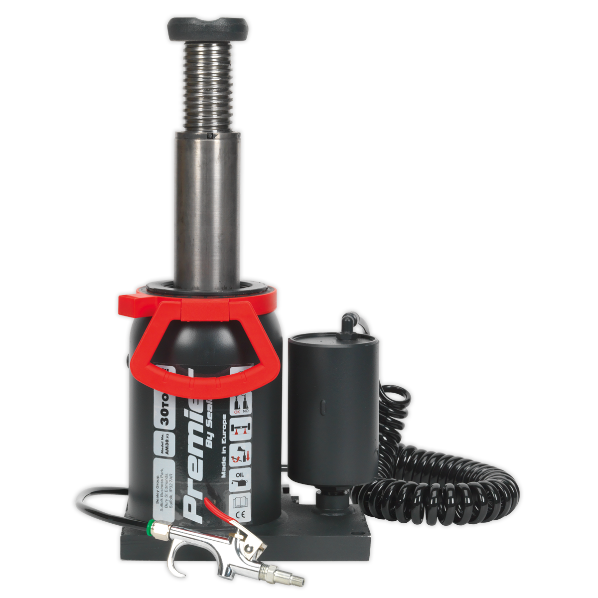 Manual/Air Hydraulic Bottle Jack 30 Tonne AM30