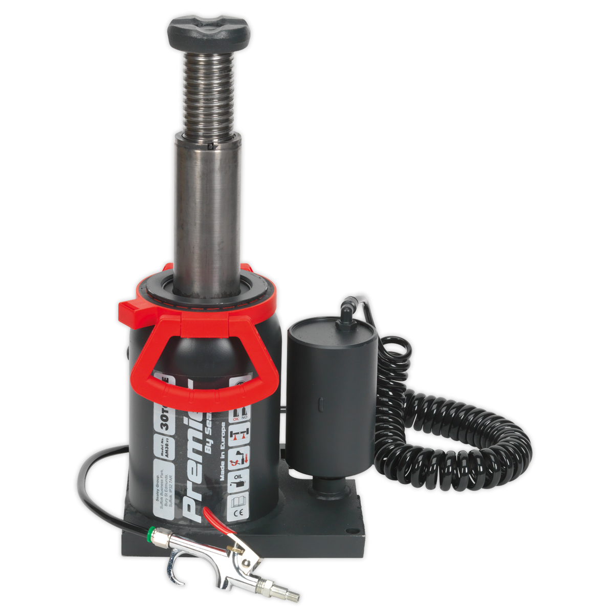 Manual/Air Hydraulic Bottle Jack 30 Tonne AM30