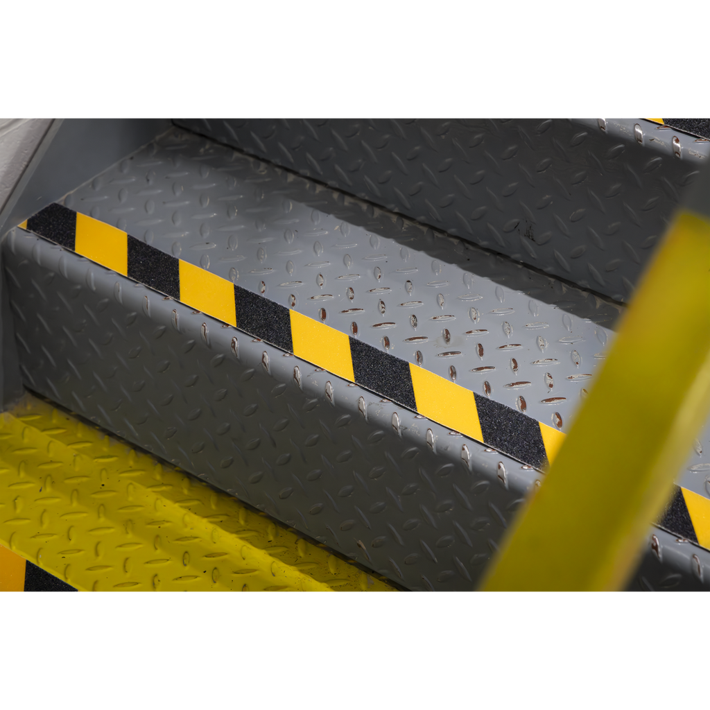 Self-Adhesive Anti-Slip Tape 50mm x 18m - Black & Yellow ANTBY18