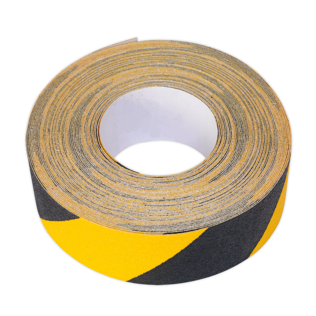 Self-Adhesive Anti-Slip Tape 50mm x 18m - Black & Yellow ANTBY18