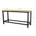 Heavy-Duty Steel Workbench with 25mm MDF Top 1.8m AP0618