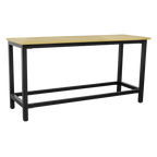 Heavy-Duty Steel Workbench with 25mm MDF Top 1.8m AP0618