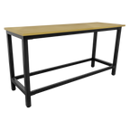 Heavy-Duty Steel Workbench with 25mm MDF Top 1.8m AP0618