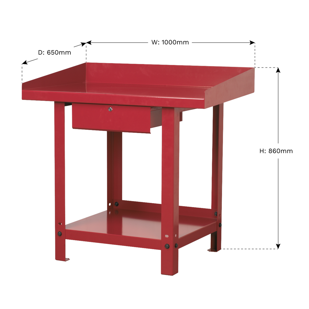 Steel Workbench with Drawer 1m AP1010
