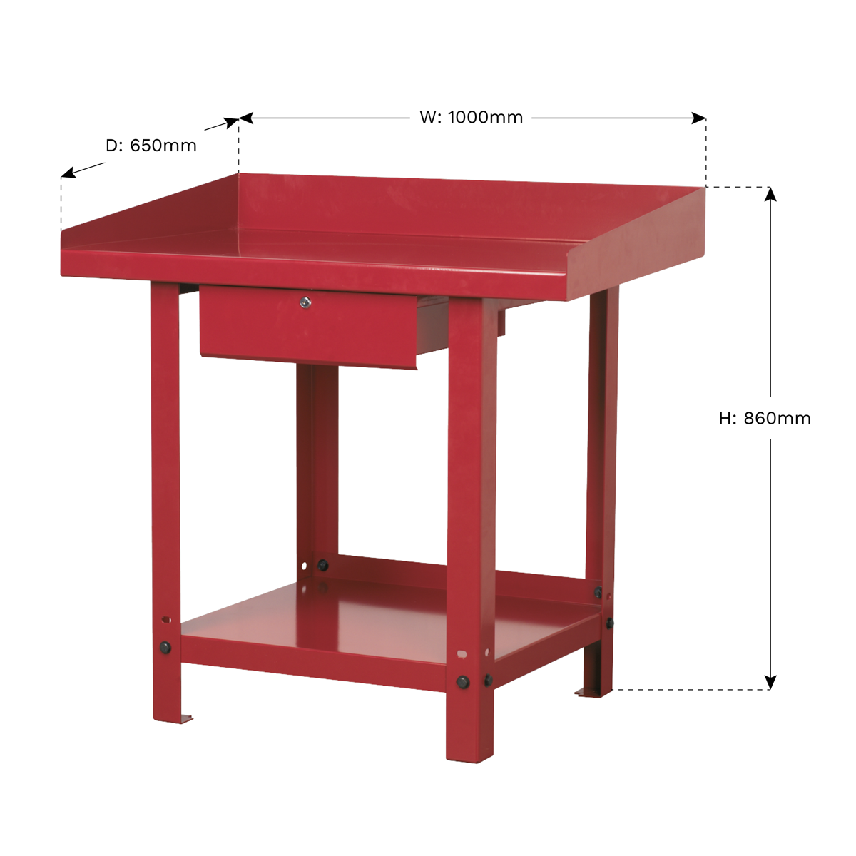 Steel Workbench with Drawer 1m AP1010