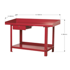 Steel Workbench with Drawer 1.5m AP1015