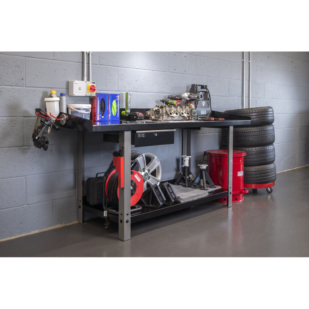 Steel Workbench with Drawer 2m AP1020