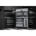 Topchest & Rollcab Combination 12 Drawer & 1 Door Cupboard - Grey AP1080GR
