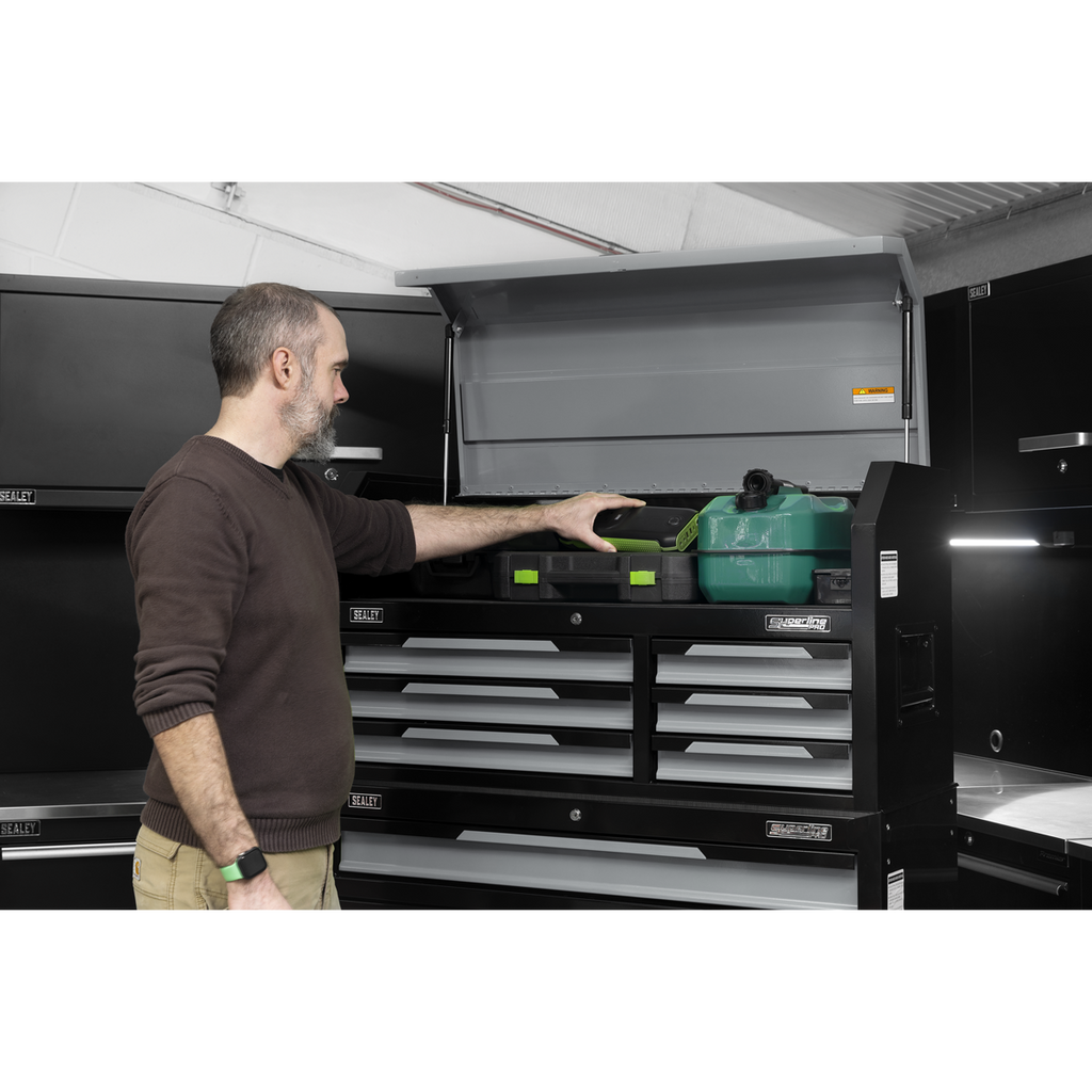 Topchest & Rollcab Combination 12 Drawer & 1 Door Cupboard - Grey AP1080GR