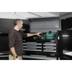 Topchest & Rollcab Combination 12 Drawer & 1 Door Cupboard - Grey AP1080GR