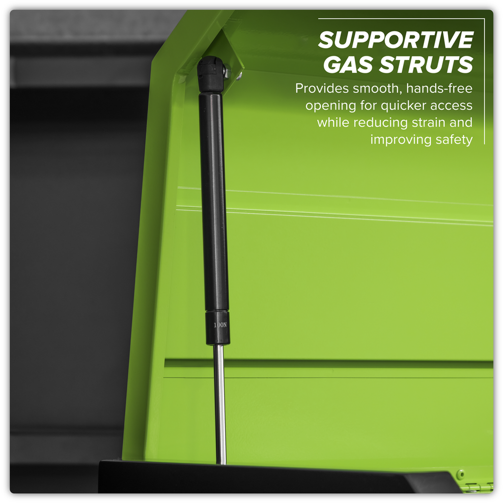 Topchest & Rollcab Combination 12 Drawer & 1 Door Cupboard - Green AP1080HVG
