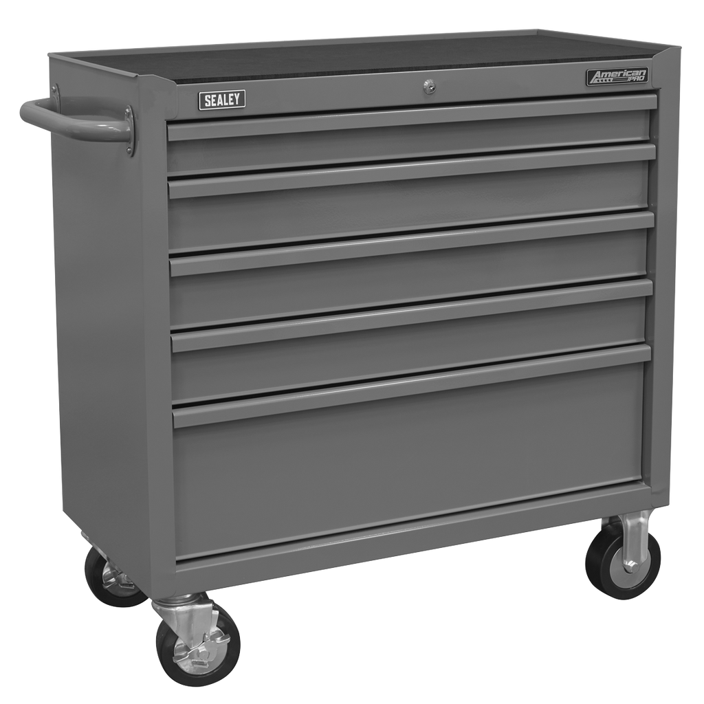 Rollcab 5 Drawer - Grey AP1101G