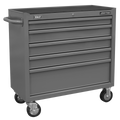 Rollcab 5 Drawer - Grey AP1101G
