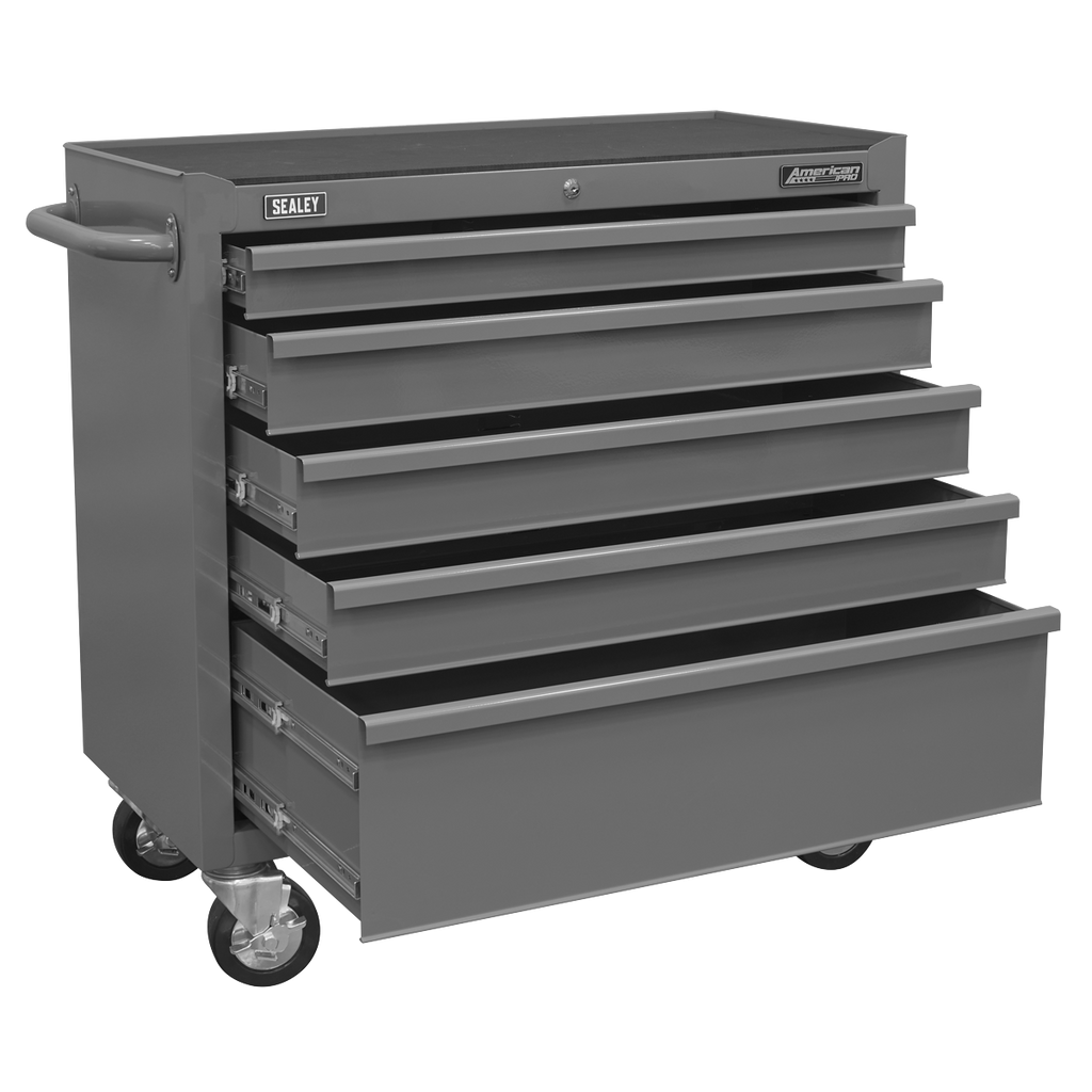 Rollcab 5 Drawer - Grey AP1101G