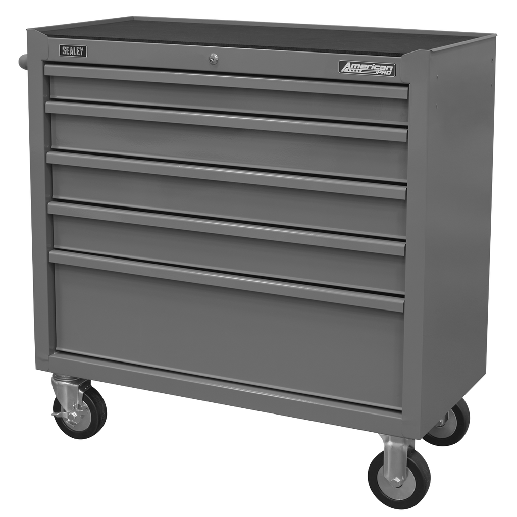 Rollcab 5 Drawer - Grey AP1101G