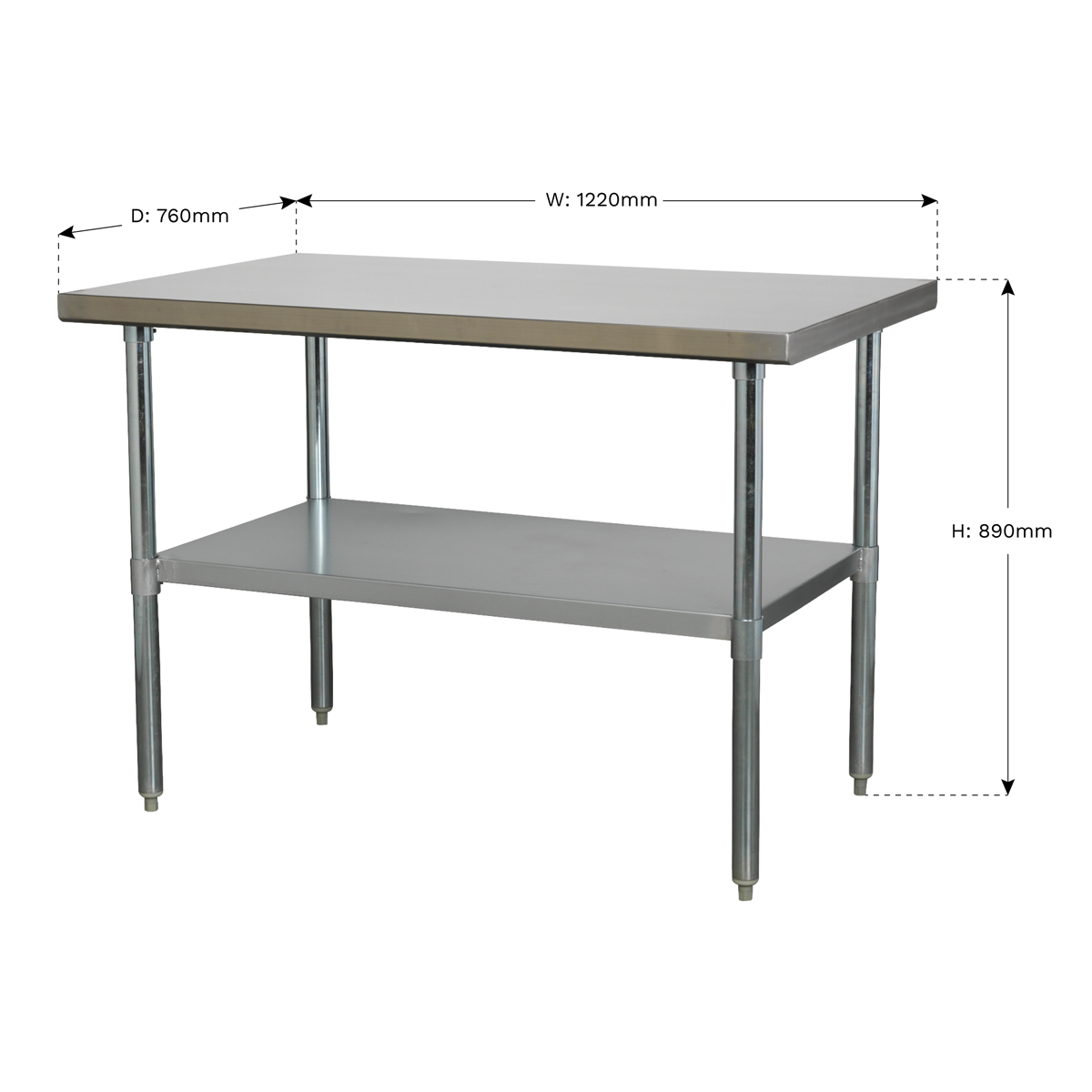 Stainless Steel Workbench 1.2m AP1248SS