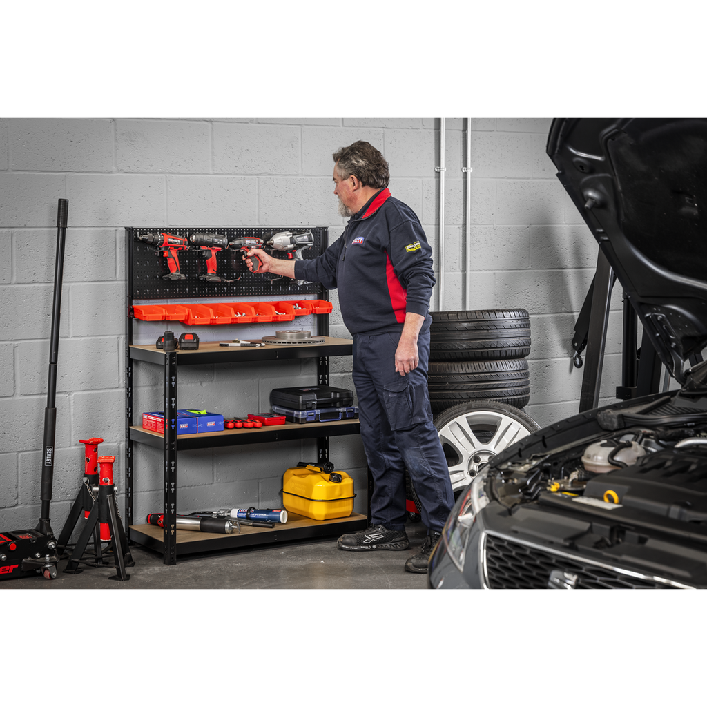 Steel Workbench with Pegboard 1m AP12601