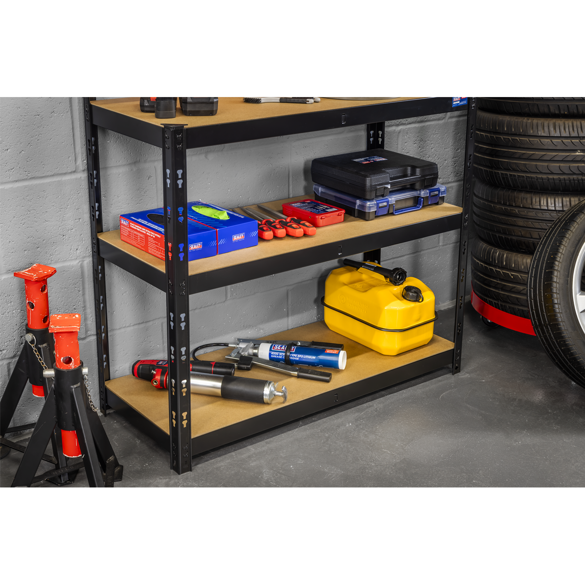 Steel Workbench with Pegboard 1m AP12601